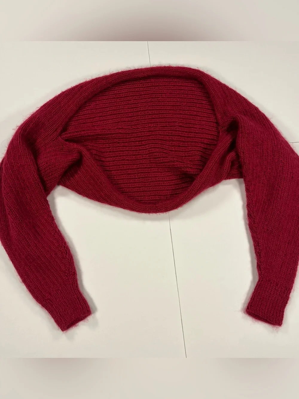 Pink Soft Knit Bolero Style Slouchy Shrug Knit Cardigan One Size